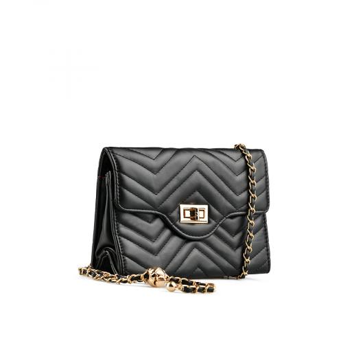 γυναικεία casual τσάντα σε μαύρο χρώμα 0152338