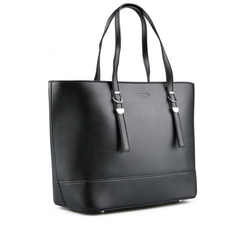 Γυναικεία καθημερινή τσάντα μαύρο χρώμα 0149351 