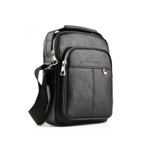 ανδρική casual τσάντα σε μαύρο χρώμα 0150477