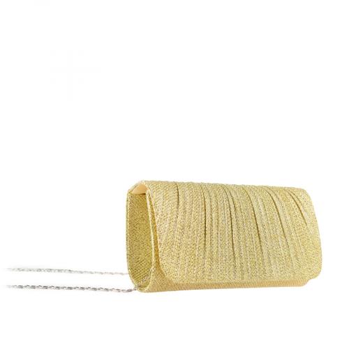 Γυναικεία κομψή τσάντα σε χρυσό χρώμα 0149178