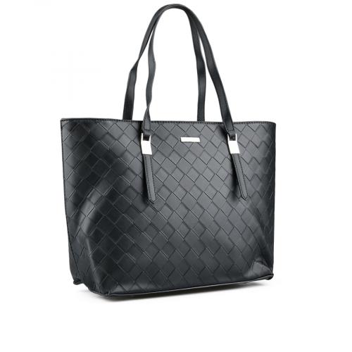 Γυναικεία καθημερινή τσάντα μαύρο χρώμα 0149363