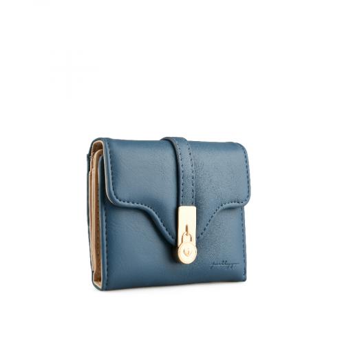 Γυναικείο πορτοφόλι μπλε χρώμα 0152105