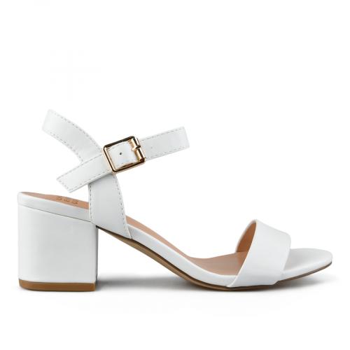 Sandale elegante de damă, de culoare alb