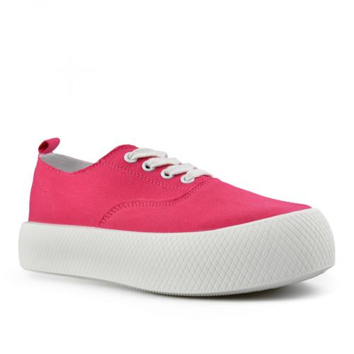 γυναικεία sneakers ροζ με πλατφόρμα 0149830