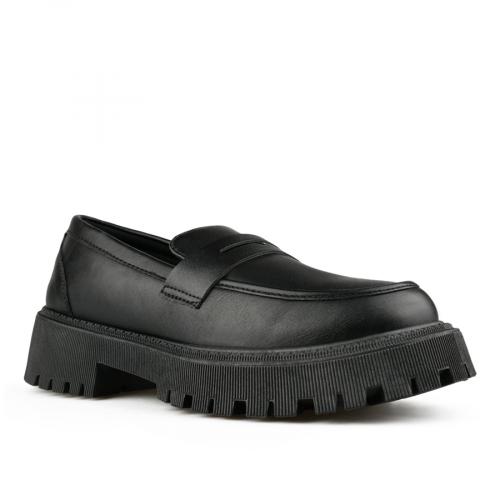 γυναικεία casual παπούτσια μαύρα με πλατφόρμα 0150808