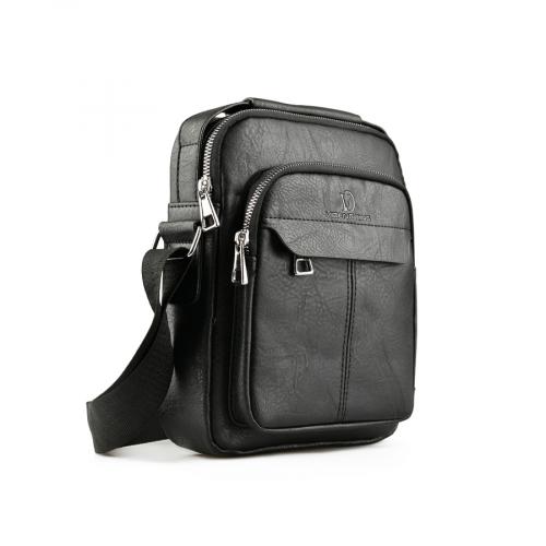 ανδρική casual τσάντα σε μαύρο χρώμα 0151388
