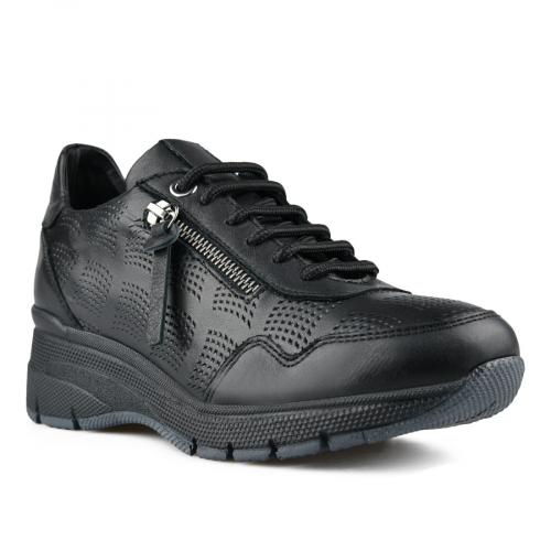 γυναικεία casual παπούτσια μαύρα με πλατφόρμα 0149542