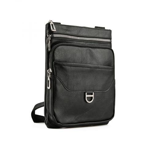 ανδρική casual τσάντα σε μαύρο χρώμα 0150396