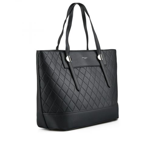 Γυναικεία καθημερινή τσάντα μαύρο χρώμα 0149525