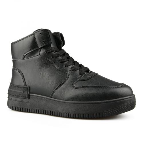 γυναικεία sneakers σε μαύρο χρώμα με πλατφόρμα 0150812