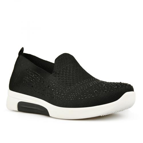 γυναικεία casual παπούτσια σε μαύρο χρώμα με πλατφόρμα 0148608