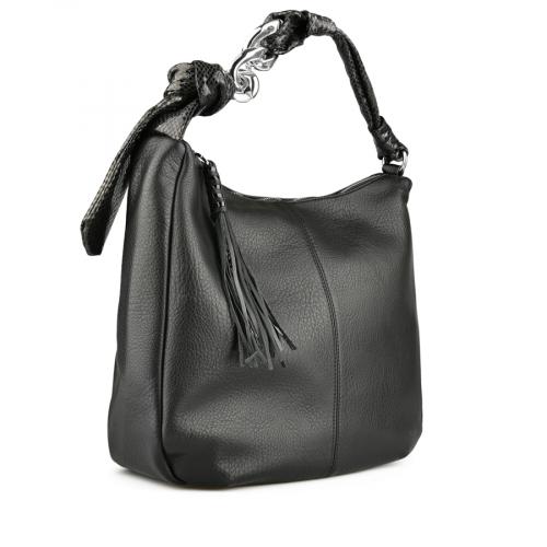 γυναικεία casual τσάντα σε μαύρο χρώμα 0149067