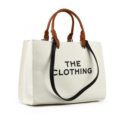 γυναικεία  καθημερινή τσάντα λευκή 0151313 
