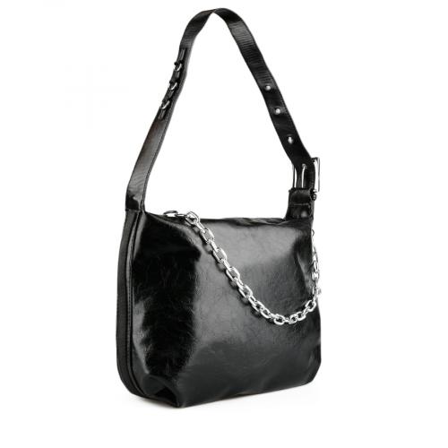Γυναικεία καθημερινή τσάντα μαύρο χρώμα 0151053
