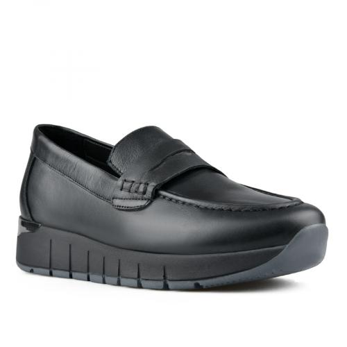 дамски ежедневни обувки черни с платформа 0149544