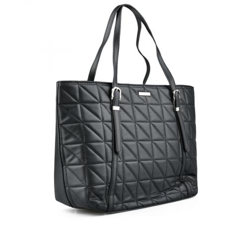 Γυναικεία καθημερινή τσάντα μαύρο χρώμα 0149498 