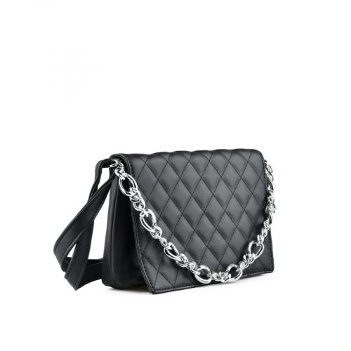 Γυναικεία καθημερινή τσάντα μαύρο χρώμα 0149472 