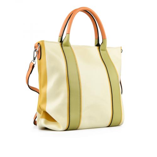 Γυναίκεια καθημερινή τσάντα σε κίτρινο χρώμα 