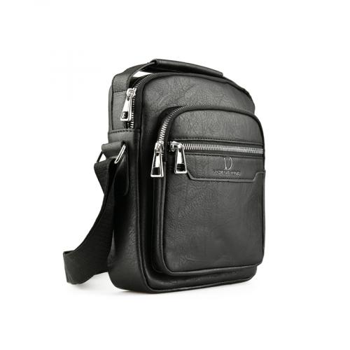 ανδρική casual τσάντα σε μαύρο χρώμα 0151387