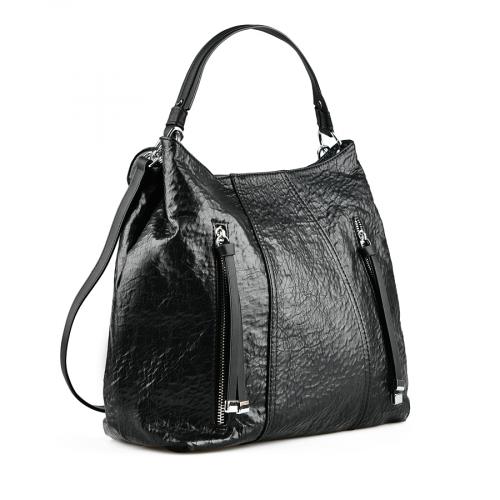 Γυναικεία καθημερινή τσάντα χρώμα μαύρο 