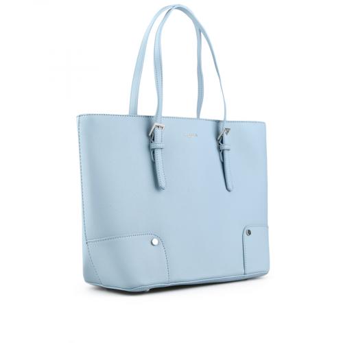 Γυναικεία καθημερινή τσάντα μπλε 0149457