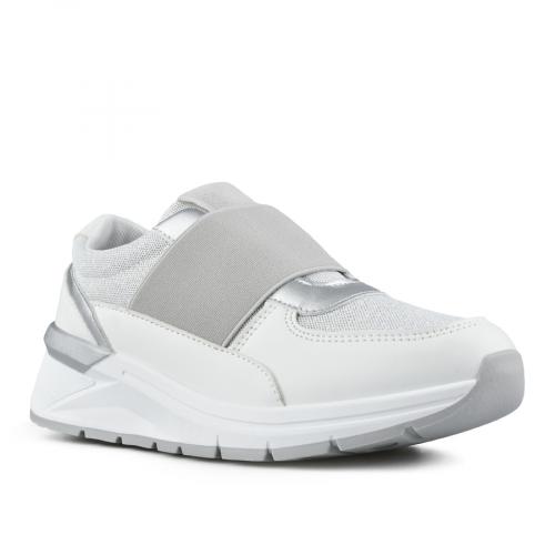 γυναικεία sneakers λευκά με πλατφόρμα 0148566