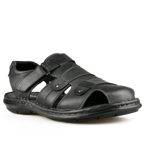 Sandale casual pentru bărbaţi, de culoare negru