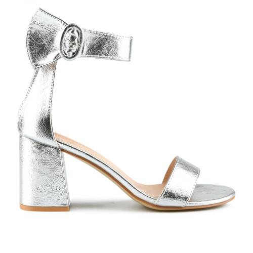 Sandale elegante de damă, de culoare argintiu