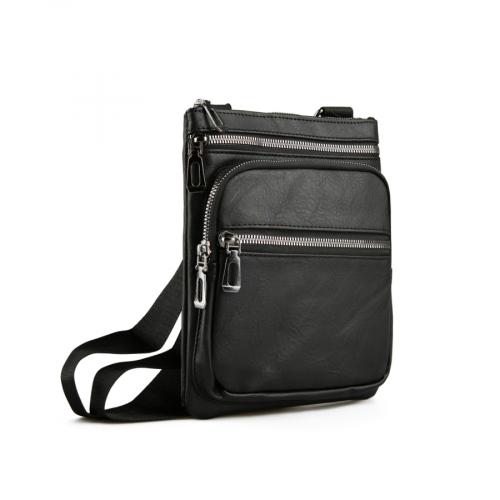 ανδρική casual τσάντα σε μαύρο χρώμα 0150369