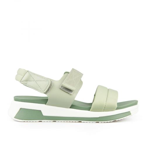 дамски ежедневни сандали зелени с платформа 0154137