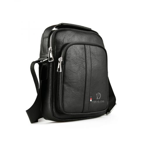 ανδρική casual τσάντα σε μαύρο χρώμα 0151389