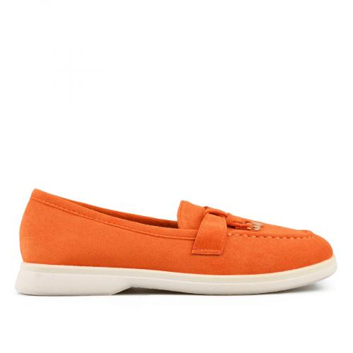 Γυναικεία καθημερινά παπούτσια σε πορτοκαλί χρώμα