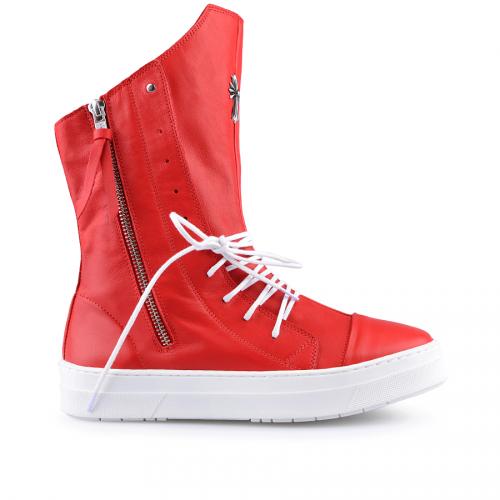 γυναικεια κόκκινα sneakers 0127269