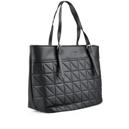 Γυναικεία καθημερινή τσάντα μαύρο χρώμα 0149519