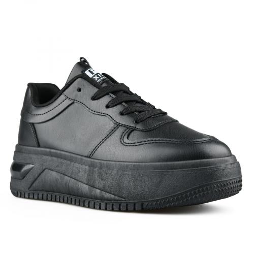 γυναικεία sneakers σε μαύρο χρώμα με πλατφόρμα 0150887