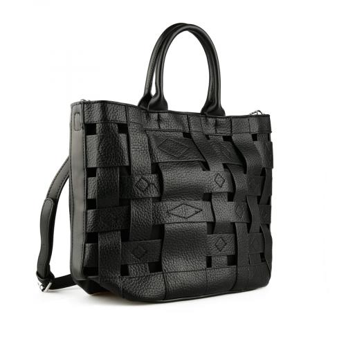 Γυναικεία casual τσάντα σε μαύρο χρώμα 0148949