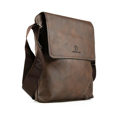 ανδρική casual τσάντα σε καφέ χρώμα 0150442