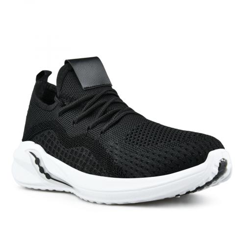 Γυναικεία αθλητικά παπούτσια  μαύρο χρώμα με πλατφόρμα 0148493