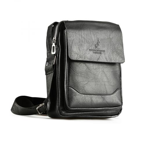Ανδρική καθημερινή τσάντα μάυρο χρώμα 0147093
