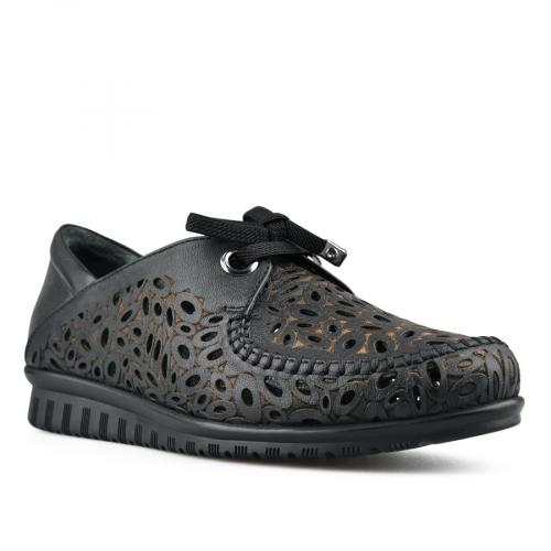 дамски ежедневни обувки черни с платформа 0149541