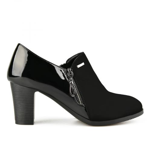 Κομψά γυναικεία παπούτσια, μαύρο χρώμα 0147504.