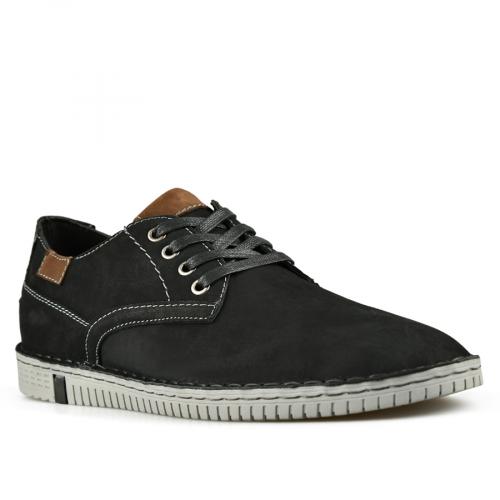 Ανδρικά casual μαύρα παπούτσια 0146018