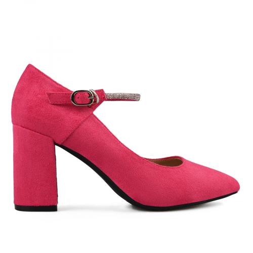 Κομψά γυναικεία παπούτσια σε σκούρο ροζ χρώμα