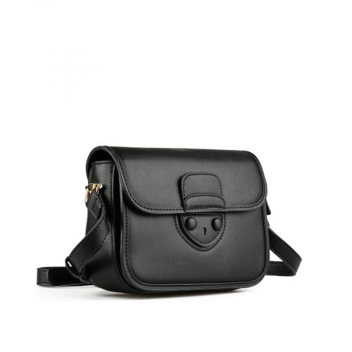 γυναικεία casual τσάντα σε μαύρο χρώμα 0151014