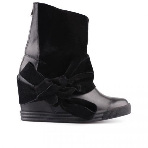 γυναικεία μαύρα sneakers 0127623
