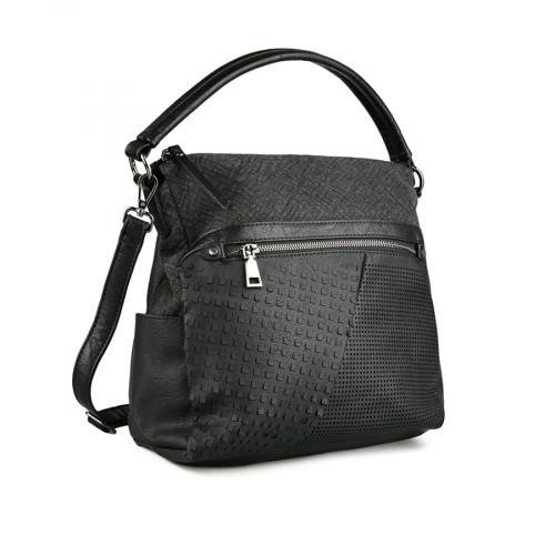 Γυναικεία casual τσάντα  μαύρο χρώμα 0151335