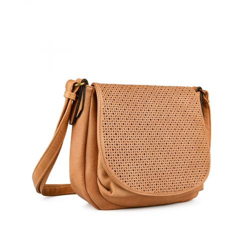 γυναικεία casual τσάντα σε καφέ χρώμα 0149089