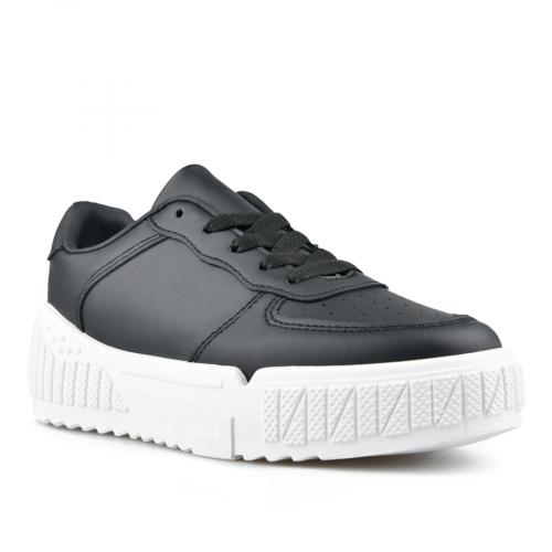 γυναικεία sneakers μαύρα με πλατφόρμα 0149883