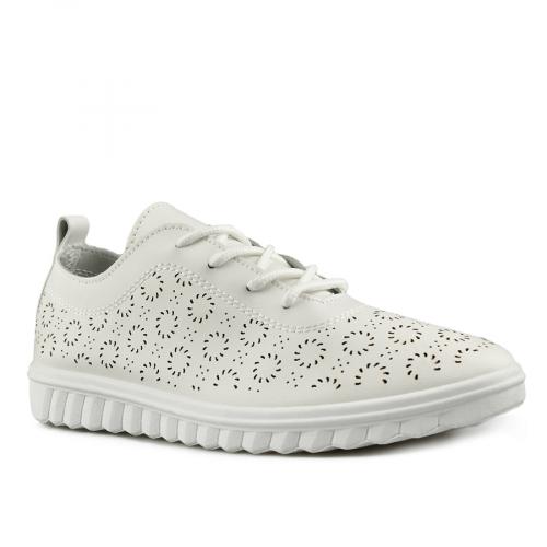 Γυναικεία casual λευκά παπούτσια 0145747
