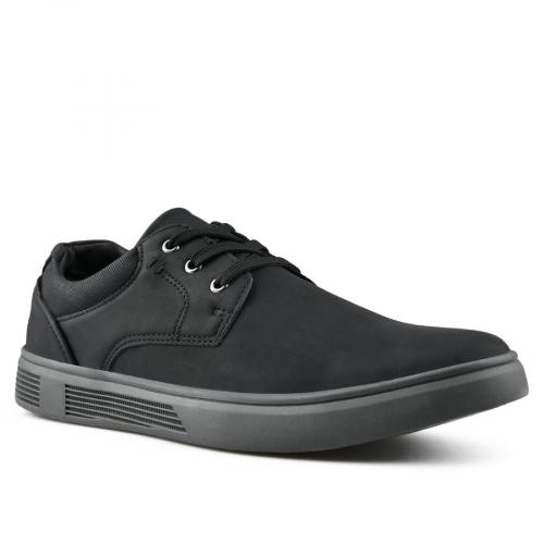 Ανδρικά παπούτσια casual μαύρο χρώμα 0148818 
